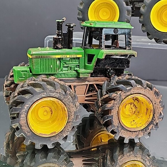 Tomy John Deere Monster Treads Muddy Tractor And Second Tractor See Photos - Picture 2 of 15
